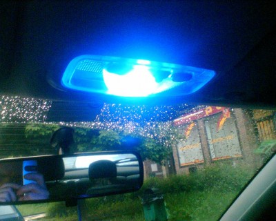 Modrá sutitka s LED (8x) interiér