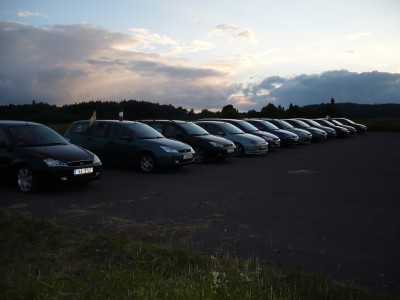 Západ slunce na fofíkama v Krásně.